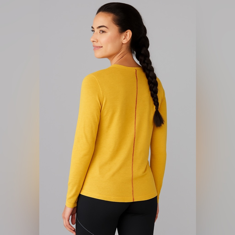 Janji Mustard Yellow Long Sleeve Tee - Picture 9 of 9